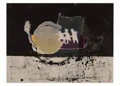 Voyage Dans L'espace by Benoît Gilsoul, oil and india ink on paper, sold Mar 2020