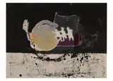 Voyage Dans L'espace by Benoît Gilsoul, oil and india ink on paper, sold Mar 2020