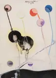 Untitled (1971-1972) by Matsumi Kanemitsu, 1971-2, ink on paper, sold Mar 2020