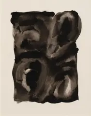 Untitled by Bill Jensen, 1974, ink on paper, sold Mar 2020