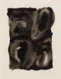 Untitled by Bill Jensen, 1974, ink on paper, sold Mar 2020