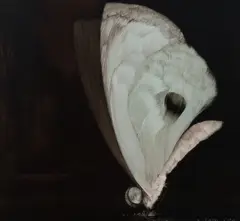 Luminaire by Shawn Spencer, 2004, oil on birch panel, sold Mar 2020