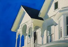 Victorian House by David Dewey, 1987, watercolor on paper, sold Mar 2020