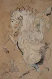 Circus Rider by Pietro Lazzari, mixed media, sold Mar 2020