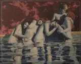 Nudes IV by Paul Giovanopoulos, 1967, acrylic on linen, sold Mar 2020
