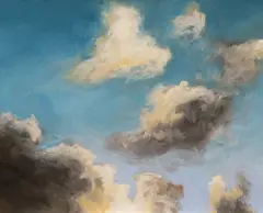 Azure Sky by Denny Holland, oil on board, sold Mar 2020