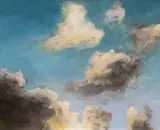 Azure Sky by Denny Holland, oil on board, sold Mar 2020