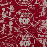 Tootsie Pop (Cherry) by Shelter Serra, 2016, silkscreen on canvas, sold Mar 2020