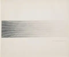 Untitled (Silver gradient) by Mac Wells, 1970, screenprint, sold Mar 2020