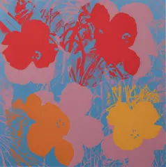 Flowers by Andy Warhol, c. 1970, screenprint on paper, sold Mar 2020