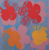 Flowers by Andy Warhol, c. 1970, screenprint on paper, sold Mar 2020