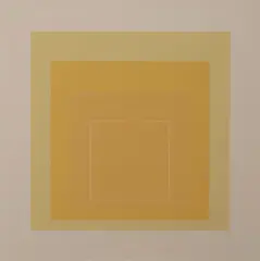 White Line Square I by Josef Albers, 1966, lithograph printed in three colors on hand-cut Arches paper, sold Mar 2020