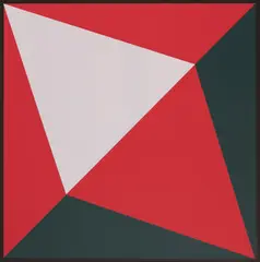 Lavender Triangle by Charles Hinman, 2012, silkscreen on 290 gram Coventry Rag paper, sold Mar 2020