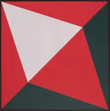 Lavender Triangle by Charles Hinman, 2012, silkscreen on 290 gram Coventry Rag paper, sold Mar 2020