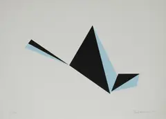 Catapult by Charles Hinman, 2012, silkscreen on 320 gram Coventry Rag paper, sold Mar 2020