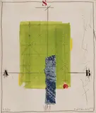 Untitled (Composition III) by James Coignard, gouache ink and carborundum on paper, sold Mar 2020