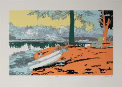 Peckinpah by Francis Ruyter, 1999, screen print on Moulin des Berger paper, sold Mar 2020