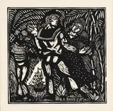 La Danse by Raoul Dufy, woodcut on paper, sold Mar 2020