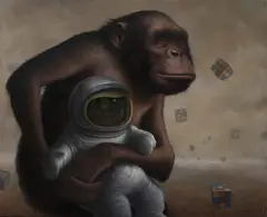 Mind Field by Chris Leib, 2016, oil on board, sold Mar 2020