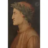 Tête de Dante by Henry de Triqueti, Gouache, sold Feb 2026