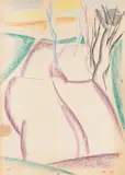 Route de campagne by Dmitry Petrovitch Plavinsky, 1959, Pastel, sold Feb 2026