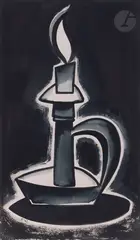 Chandelier by Dmitry Mikhaïlovitch Krasnopevtsev, 1961, Aquarelle, sold Feb 2026