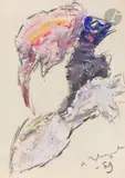 Portrait sans visage by Anatoly Timofeevitch Zverev, 1959, Gouache, sold Feb 2026