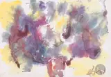 Буйная листва (Feuillage touffu) by Anatoly Timofeevitch Zverev, 1961, Gouache, sold Feb 2026