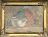 Bal et fleurs sur un entablement by Rodolphe Fornerod, Pastel et gouache, sold Sep 2026
