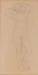 Étude de nu féminin by Marcel Gimond, 1926, Crayon sur papier, sold Jun 2026