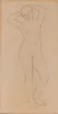 Étude de nu féminin by Marcel Gimond, 1926, Crayon sur papier, sold Jun 2026