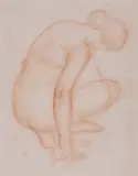 Nu féminin accroupi by Aristide Maillol, Sanguine, sold Jun 2026
