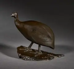 Pintade, état B Modèle créé 1912 ; notre exemplaire fondu le 28 août 1925 by François Pompon, Épreuve en bronze à patine brun foncé, sold Jun 2026