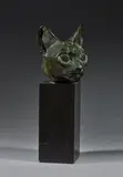 Tête de chat égyptien Vers 1950 by Charles Artus, Bronze à patine brune nuancée de vert, sold Jun 2026