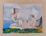 Au bord de l'eau by Ossip Zadkine, 1932, Aquarelle gouachée, sold Jun 2026