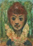 Tête rousse by Édouard Goerg, Gouache sur papier marouflé sur toile, sold Jun 2026
