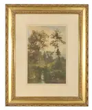 Arbres près d'une rivière by Karl Bodmer, Aquarelle et gouache, sold Jun 2026