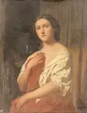 Portrait de jeune femme en buste by Jules de Vignon, Toile, sold May 2026