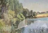 Bord d'étang by Émile Wegelin, Gouache, sold May 2026