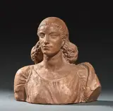 Buste de femme by Louis Botinelly, Terre cuite patinée, sold Apr 2026