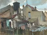 Vue de Montrouge by Paul Roblin, Aquarelle gouachée et mine graphite, sold Apr 2026