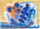 Jardin surréaliste by Grace Pailthorpe, 1938, Aquarelle, sold Apr 2026