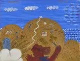 Paysage de mer by Alekos Fassianos, Toile, sold Apr 2026