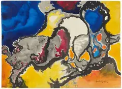 Composition surréaliste abstraite by Grace Pailthorpe, 1967, Aquarelle, sold Apr 2026