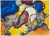 Composition surréaliste abstraite by Grace Pailthorpe, 1967, Aquarelle, sold Apr 2026