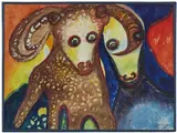 Deux bouquetins by Grace Pailthorpe, 1966, Aquarelle, sold Apr 2026