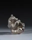 Ours by Michel Bassompierre, Bronze argenté, sold Apr 2026