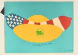 Hot Dog USA" by Jan Cremer, 1968, Lithographie, image, sold May 2025