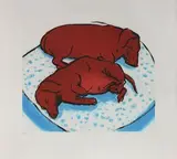 Horizontal Dogs" by David Hockney, 1995, Eau-forte et aquatinte, sold May 2025