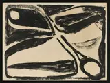 Composition by Bram van Velde, Lithographie, feuille, sold May 2025
